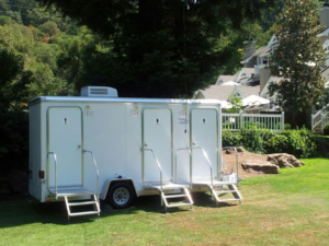 Upscale portable restrooms from Pacific Sanitation Are Amazing